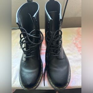 Dr. Martens Black Lace-Up Leather Boots